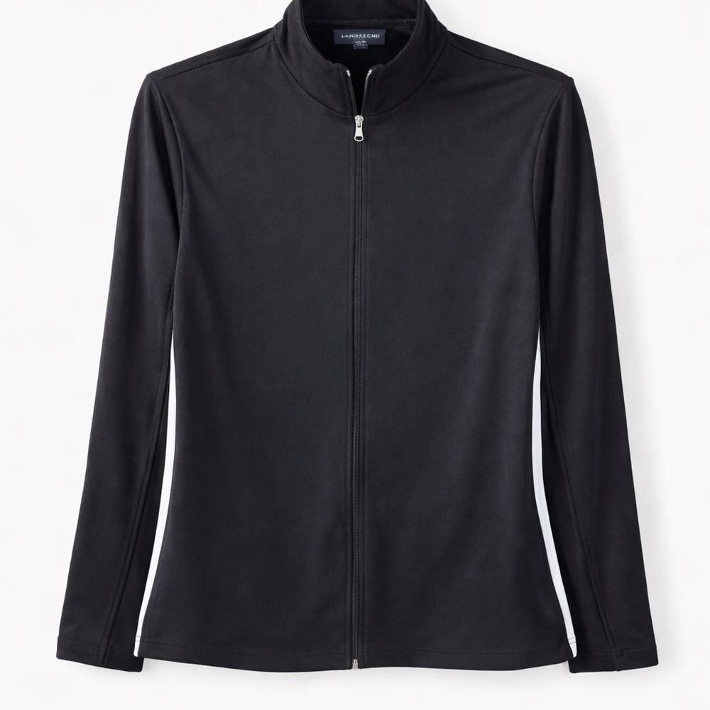 Lands’ End Women’s Black Performance Zip Jacket Activewear Lightweight XL 18-20 - Picture 11 of 11